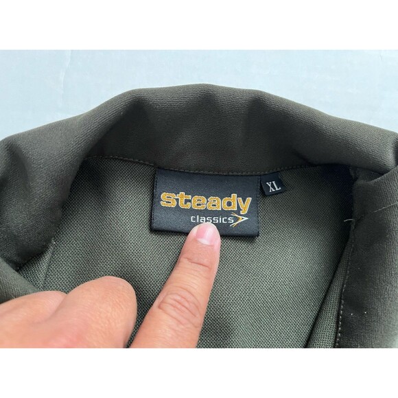 Steady Clothing Diamond Duo Rockabilly Bowling Button Down Shirt Green Size XL - Picture 3 of 4